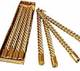 CHIKLIT ENTERPRISE Pack of 12 Pcs Golden Spiral 10 Inch Long Candles, Golden Taper Candles Inch Candle Candle 4