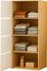 Sasimo 4-Door 4-Shelf Closet Engineered Wood Collapsible Cupboard PC Collapsible Wardrobe 4