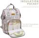 Little Feet Diaper Bag for Moms for Travel Multifunctional Diaper Bag Backpack for Mothers Baby Diaper Bag 2