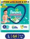 Pampers Complete Skin Comfort Pants, Anti-rash blanket, Lotion with VitaminE & Aloe Vera - L 1