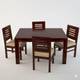 Deuba Solid Wood Sheesham Solid Wood 4 Seater Dining Set 2