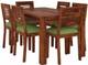 Taskwood Furniture Solid Wood Sheesham Wood 6 Seater Dining Table With 6 Chairs For Dining Room Solid Wood 6 Seater Dining Set 2