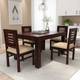 Deuba Solid Wood Sheesham Solid Wood 4 Seater Dining Set 1