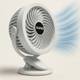 LACCO Clip Table Fan,High Speed Rechargeable Clip Fan, For Home, Office, Kitchen with 1 Year Warranty Ultra High Speed 1400 mm Table Fan 2