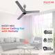 Polycab Wizzy Neo with 3 Year Warranty BLDC Motor with Remote 1200 mm Ceiling Fan 2