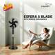 V-Guard Esfera Remote 5 Blade (Black) with 2 Year Warranty 400 mm Pedestal Fan 2