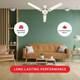 Kanishka Race Ivory Copper with 24 Months Warranty Ultra High Speed 1200 mm Ceiling Fan 4