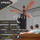 BAJAJ Classico Sleek Wood with 2 Year Warranty 1200 mm Ceiling Fan 4