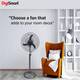DIGISMART Bullet mark 1 with 1 Year Warranty Energy Saving 400 MM Pedestal Fan 2