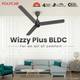 Polycab Wizzy Plus with 3 Year Warranty BLDC Motor with Remote 1200 mm Ceiling Fan 3
