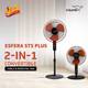V-Guard Esfera STS Plus (Red Black) with 2 Year Warranty 400 mm Pedestal Fan 2