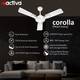 ACTIVA Corolla 36 Inch Pearl Ivory with 2 Year Warranty 900 mm Ceiling Fan 2