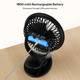 UN1QUE Portable Clip on Fan Battery Operated, 6 Inch Powerful USB Table Fan, 3 Speed with 1 Year Warranty Energy Saving Table Fan 4
