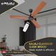 BAJAJ Classico Sleek Wood with 2 Year Warranty 1200 mm Ceiling Fan 2