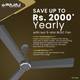 BAJAJ Armour Series Classico Sleek Plus with 1 Year Warranty 1200 mm Ceiling Fan 6