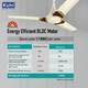 KUHL Prima A3 BLDC 65% Power Saving with 2 Year Warranty BLDC Motor with Remote 1200 mm Ceiling Fan 6
