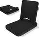 MY ARMOR Portable Floor Chair, Includes Premium Removable Air Mesh Cover with Zip, Black Floor Chair, Meditation Chair, Reading Chair, Yoga Chair, Lazy Chair 1