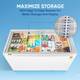 Haier 295 L Double Door Glass Top Deep Freezer 6