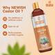 NEWISH Naturals Cold-Pressed 100% Pure Castor Oil Eyebrows,Hair Skin Oil (400 ml) Hair Oil Combo Hair Oil 5