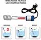 mi star white blue water proof 2000 watts electric immersion 2000 W Shock Proof Immersion Heater Rod 2