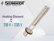 Sunhot Sterilizer/Auto Clave machine Water Boiler Heating Element 1000 W Shock Proof Immersion Heater Rod 2