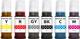 GREENBERRI G570 / G670 Printer - (70gm x Bk/C/M/Y/R/GY) Black + Tri Color Combo Pack Ink Bottle 1