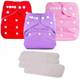 Mokey New Waterproof Solid Reusable Diaper Reuse Nappy Cloth Diaper & Insert (0-3Y)Mk1 1