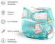 Superbottoms NewBorn UNO Cloth Diaper for Newborn Babies 0 to 6 months ( Hunny Bummy ) 5