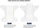 vsol Adjustable Quick Dry Washable Reusable Cloth Diaper Nappy With White 5 Layer Microfiber Bamboo Changing Insert Pads For Toddlers/Babies/New Borns (0-36 Months) - (5 + 5 Combo - 10 Pieces) 3