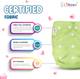 LILTOES Reusable Cloth Diaper + 2 Bamboo Charcoal Inserts - Green Color 2