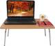 mahaakaay Engineered Wood Foldable Bed Study Laptop Table 60X35 Cm Beech Cupboards Stools Wood Portable Laptop Table 6