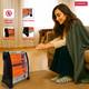 Corvell 800W Quartz Room Heater | 2 Heat Settings | Portable & Fast Heating | Black Quartz Room Heater 2