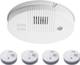 Geld Tech Smoke Alarms Sensor |fire-detecting sensor | Pack of 5 Wired Sensor Security System 1