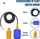 Filmax Water Float Switch Sensor With 3 Meter Wire | Water Level Control for Pump Wired Sensor Security System 4