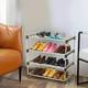 NILUX 4-Layer Adjustable Bookshelf Multipurpose Plastic Storage Rack for Home & Office Plastic Shoe Rack 2