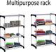 NILUX 4-Layer Adjustable Bookshelf Multipurpose Plastic Storage Rack for Home & Office Plastic Shoe Rack 3