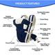 V N INTERNATIONAL High Quality Baby Carrier 4 In Position With Safety belt /Head Support Baby Carrier 2