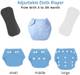 Jaydison Printed Reusable Diaper Reuse Nappy Cloth Diaper Baby Pants & Insert ( 0-3Y) R2 4