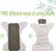 kogar All In One Printed Combo Button Reusable Diaper Nappy With Insert (2 Diaper+2 insert) 2