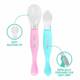 1st Step Dual Ended BPA free Silicone Spoon Set  - Silicone 2