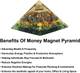 Dhvani Money magnet Crystal pyramid for wealth Decorative Showpiece  -  7 cm 2