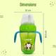 LuvLap Banana Time Sipper / Sippy Cup 210ml, Anti-Spill Design with Soft Silicone Spout and Straw, 6m+ (Green) 5