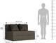 Wakefit 2 Seater Double Solid Wood Fold Out Sofa Cum Bed 5