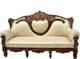 ARVISH ENTERPRISES Wooden Sheesham Wood Sofa Set Fabric 3 + 1 + 1 Sofa Set 2