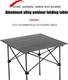 Inditradition Multipurpose Folding Utility Table Ideal for Indoor & Outdoor Picnic Aluminium Stool 6