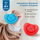 MeeMee Pacifier Soft Silicone Nipple| BPA Free | Oral Stimulatory | Teether - Pack of 2 Soother 4