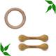 Natural.Toys Wooden Teether newborn Teethers Chusni Soother Teething Ring baby Teething Toys Teether 1