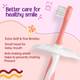 LuvLap Baby Training Toothbrush Set with Anti Choking Shield, Teeth Tongue Cleaner, Extra Soft Toothbrush 3
