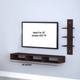 Home wood Latest Wooden wall setup box stand White Engineered Wood TV Entertainment Unit 4