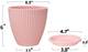 Cloudzy Flower Pot Tulsi Kund with Tray Round Flower Planter Planting Pots [ Pack of 5 ] Plastic Vase 2